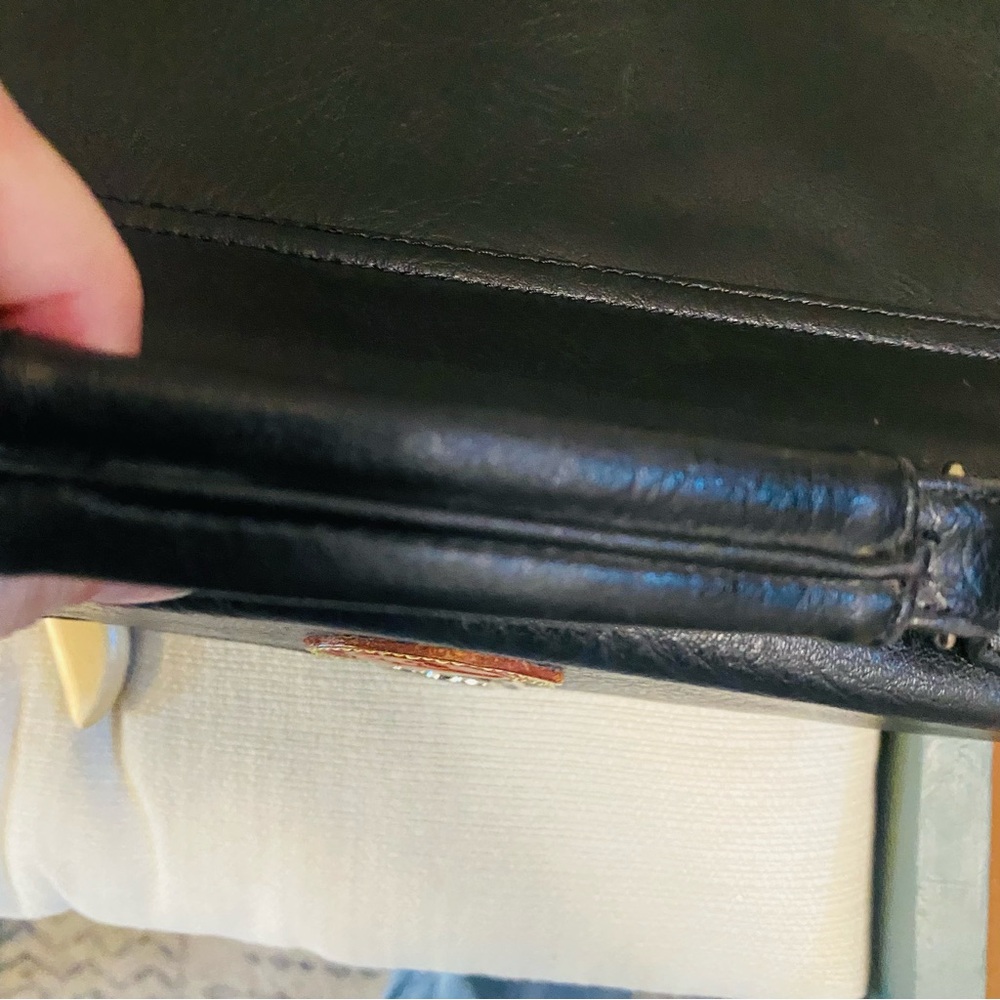 Vintage DOONEY & BOURKE Black Pebbled Leather  Convertible Satchel All Weather - Picture 15 of 15